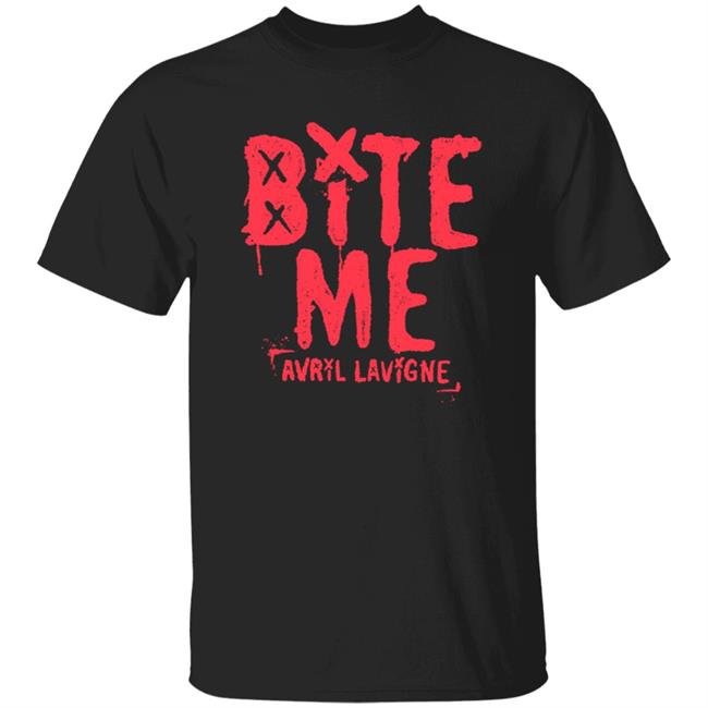 Avril Lavigne Merch Bite Me T Shirt