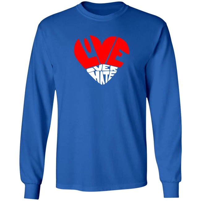 Love Over Hate Heart Hoodie Love Over Hate Heart Hoodie