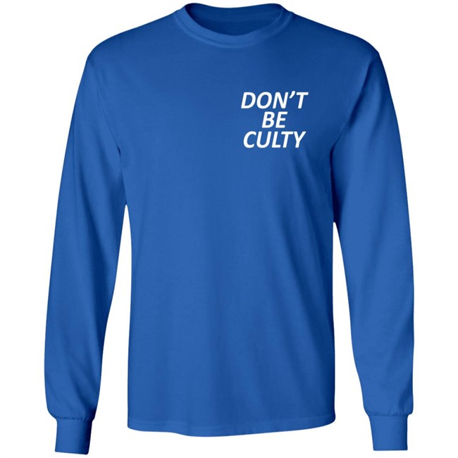 Leah Remini's Don't Be Culty T Shirt Leah Remini's Don't Be Culty T Shirt