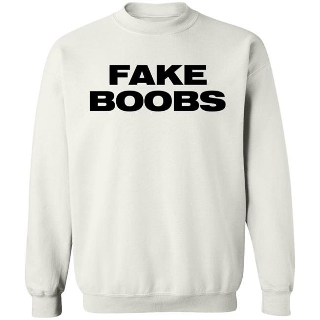 Lizzo Merch Lizzo Fake Boobs White Sweatshirt
