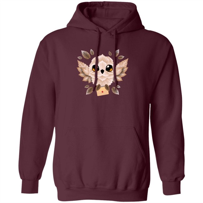 Owl Mail Of Leaves Hoodie Owl Mail Of Leaves Hoodie