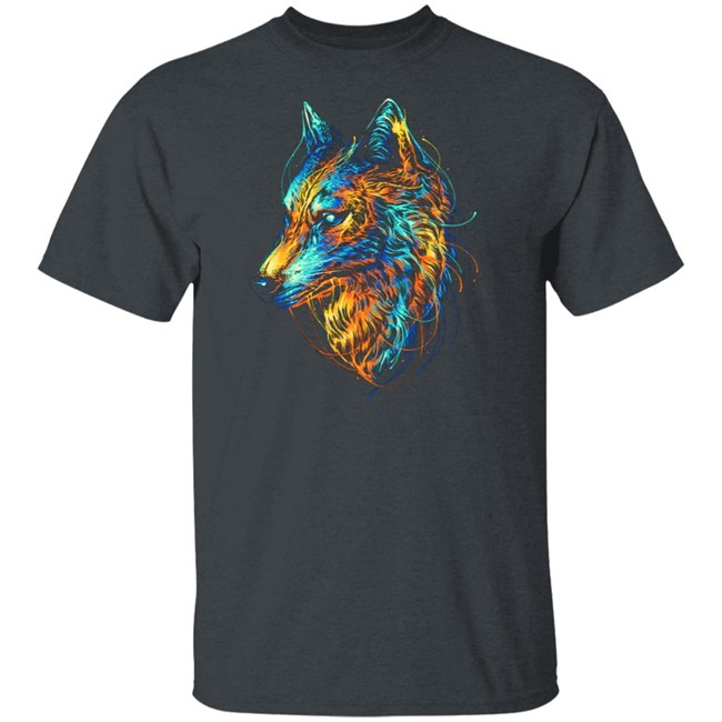 Colourful Wolf T Shirt Colourful Wolf T Shirt