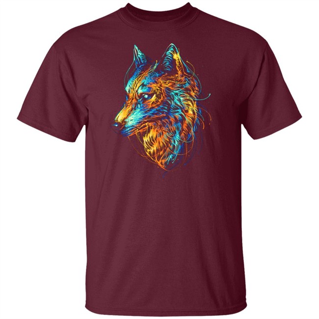 Colourful Wolf T Shirt Colourful Wolf T Shirt