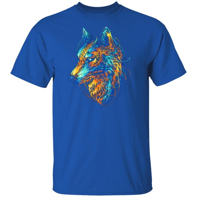 Colourful Wolf T Shirt Colourful Wolf T Shirt
