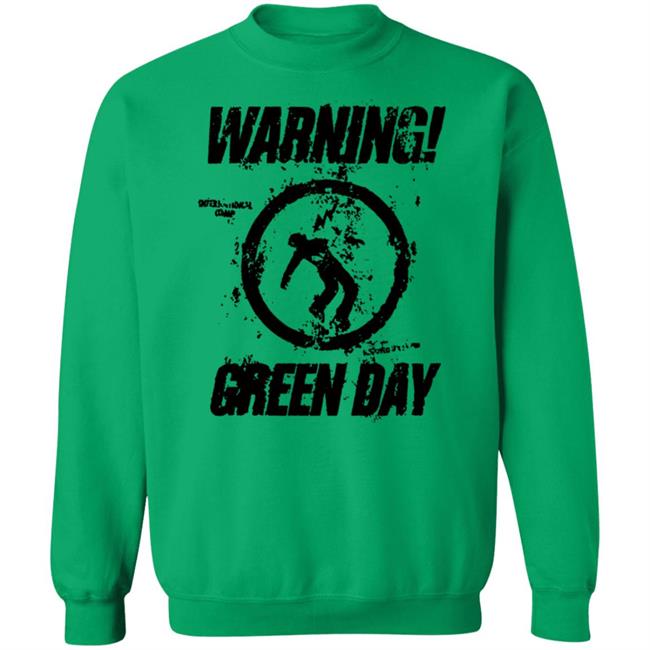 Green Day Merch Destroyed Warning Shirt Green Day Merch Destroyed Warning Shirt