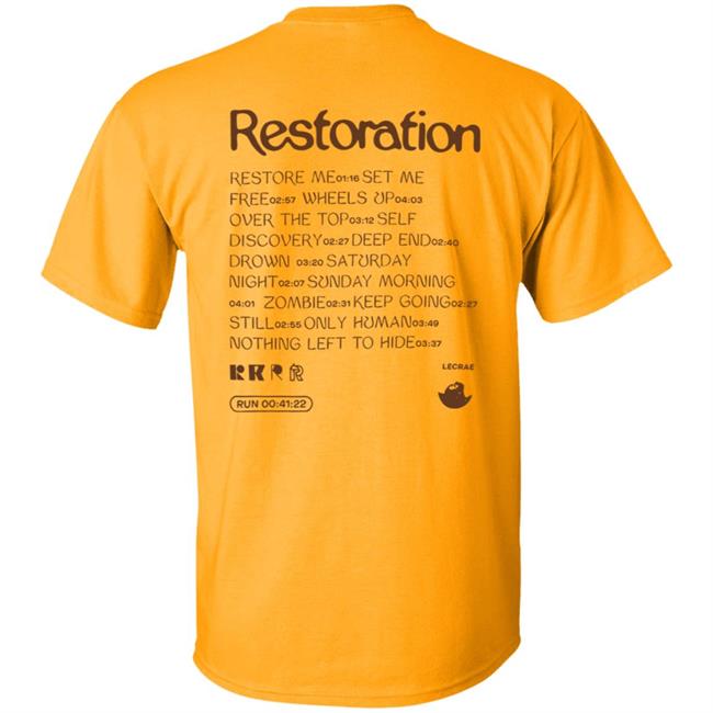 Lecrae Merch Restoration Tee Shirt Lecrae Merch Restoration Tee Shirt