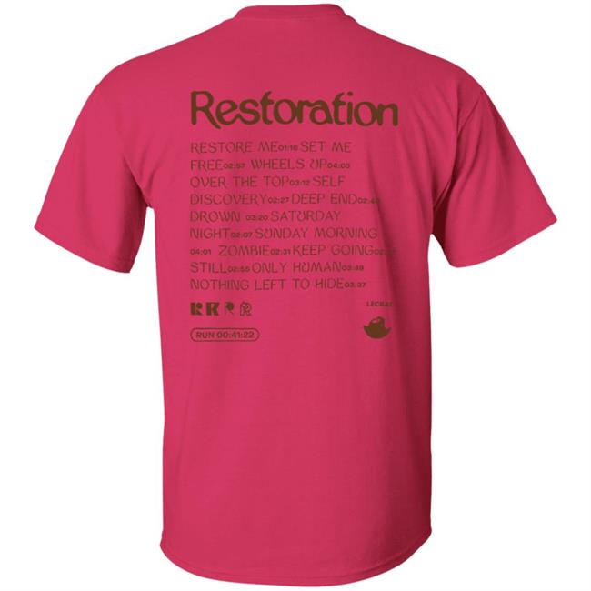 Lecrae Merch Restoration Tee Shirt Lecrae Merch Restoration Tee Shirt