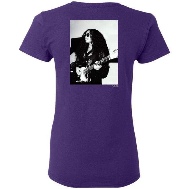 H.E.R. Merch Girls With Guitars Black Hoodie H.E.R. Merch Girls With Guitars Black Hoodie