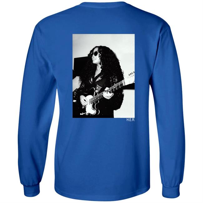 H.E.R. Merch Girls With Guitars Black Hoodie H.E.R. Merch Girls With Guitars Black Hoodie