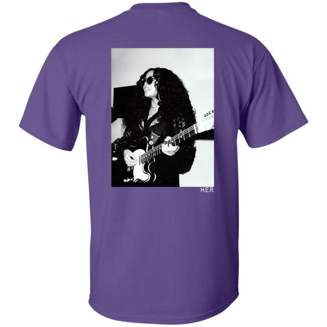 H.E.R. Merch Girls With Guitars Black Hoodie H.E.R. Merch Girls With Guitars Black Hoodie