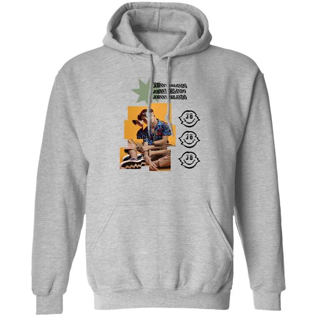 Mtv Store Merch Johnny Orlando Smiley Faces Hoodie Sweatshirt