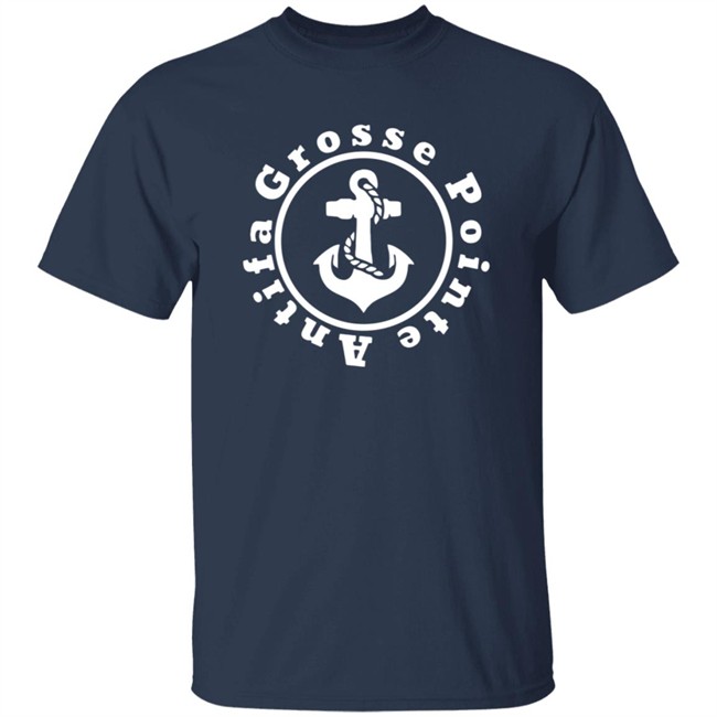 Grosse Pointe Antifa T Shirt Inspires Memes Shirt And Day Long Mirth Nautical Logo Grosse Pointe Antifa T Shirt Inspires Memes Shirt And Day Long Mirth Nautical Logo