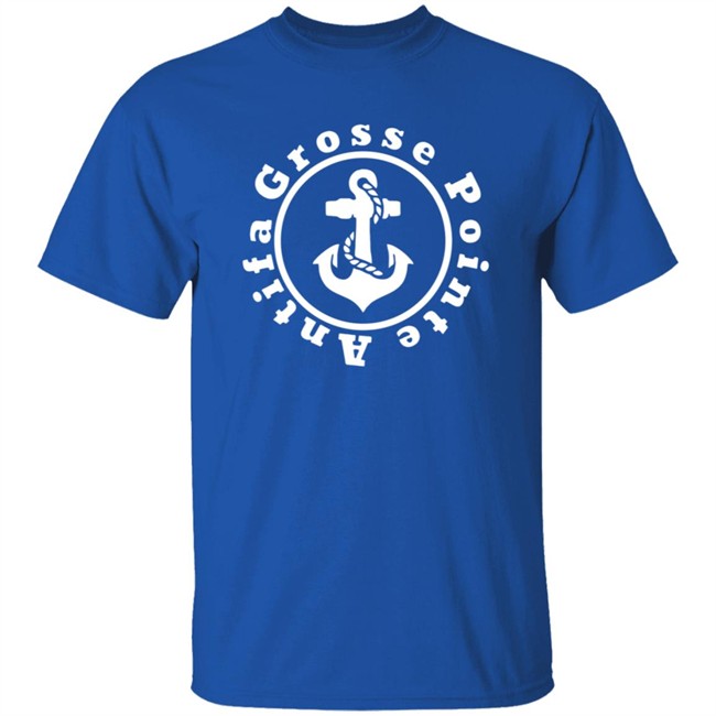 Grosse Pointe Antifa T Shirt Inspires Memes Shirt And Day Long Mirth Nautical Logo Grosse Pointe Antifa T Shirt Inspires Memes Shirt And Day Long Mirth Nautical Logo