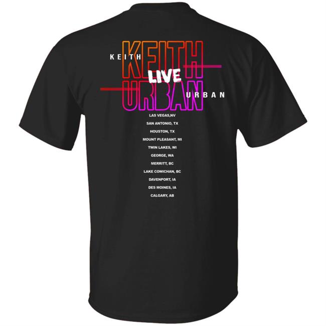Keith Urban Band Merch Tour 2020 Guitar Smash Tee Shirt Keith Urban Band Merch Tour 2020 Guitar Smash Tee Shirt
