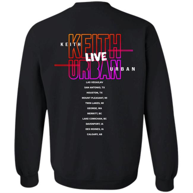 Keith Urban Band Merch Tour 2020 Guitar Smash Tee Shirt Keith Urban Band Merch Tour 2020 Guitar Smash Tee Shirt