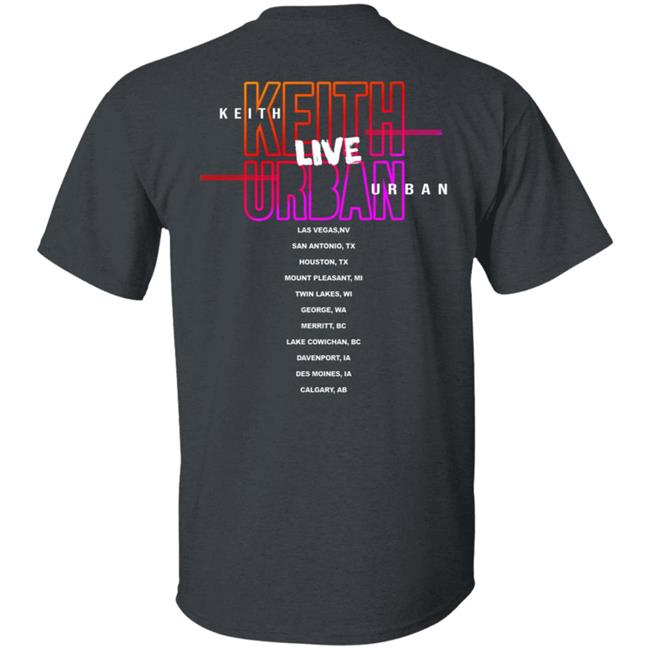 Keith Urban Band Merch Tour 2020 Guitar Smash Tee Shirt Keith Urban Band Merch Tour 2020 Guitar Smash Tee Shirt