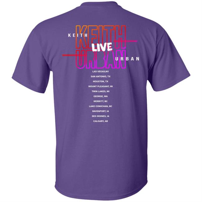 Keith Urban Band Merch Tour 2020 Guitar Smash Tee Shirt Keith Urban Band Merch Tour 2020 Guitar Smash Tee Shirt