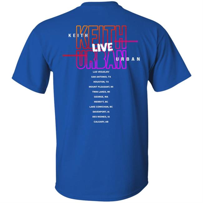 Keith Urban Band Merch Tour 2020 Guitar Smash Tee Shirt Keith Urban Band Merch Tour 2020 Guitar Smash Tee Shirt