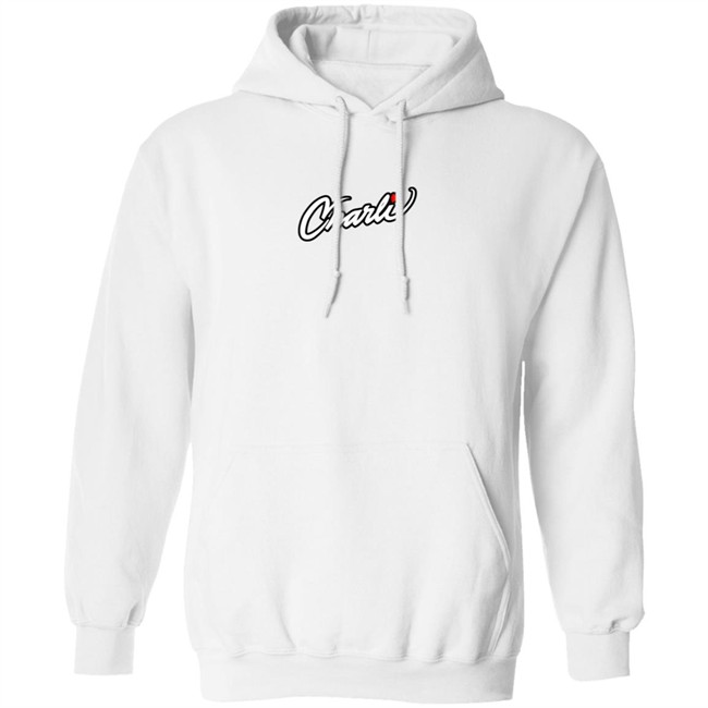 Fake Charli Merch Charli Script Hoodie White