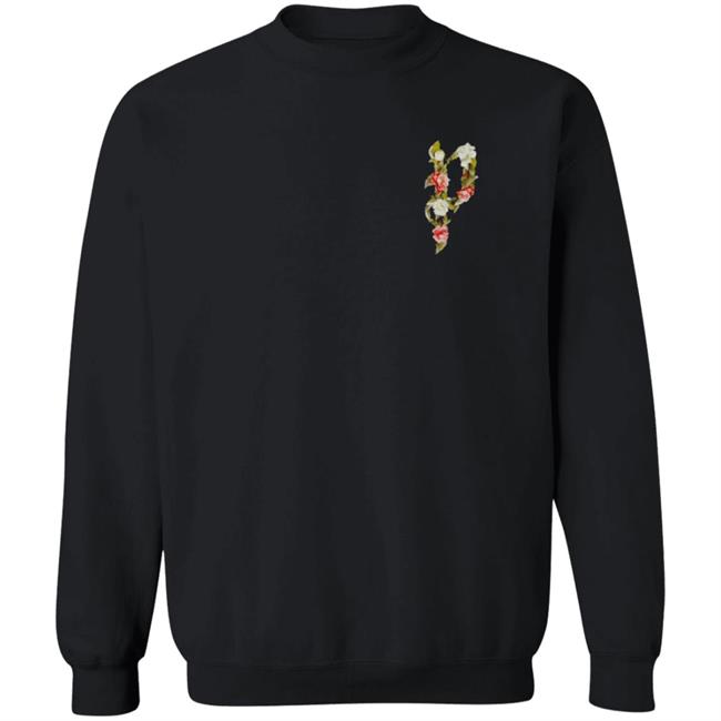 Polyphia Merch Men's Floral Muse Sweatshirt Black