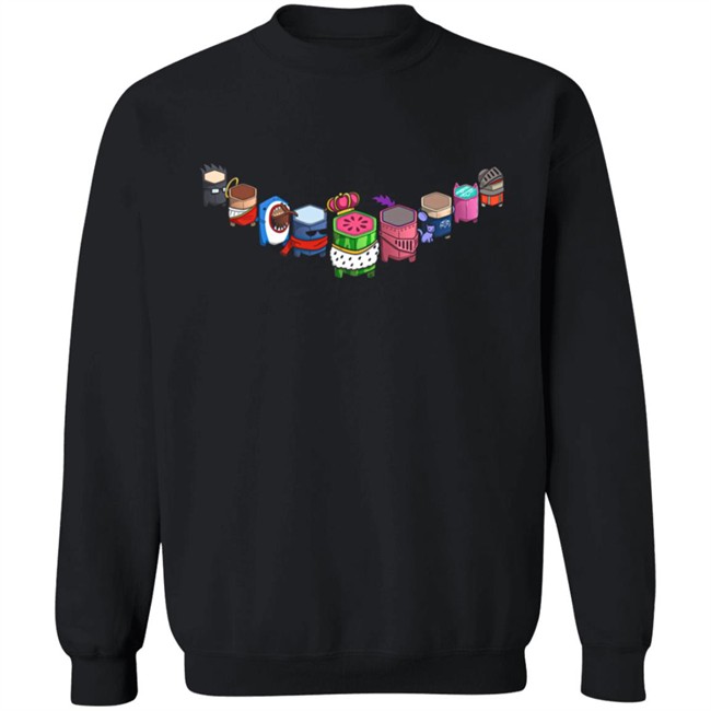 Mr. Fruit Merch Sus Lineup Shirt Black Mr. Fruit Merch Sus Lineup Shirt Black