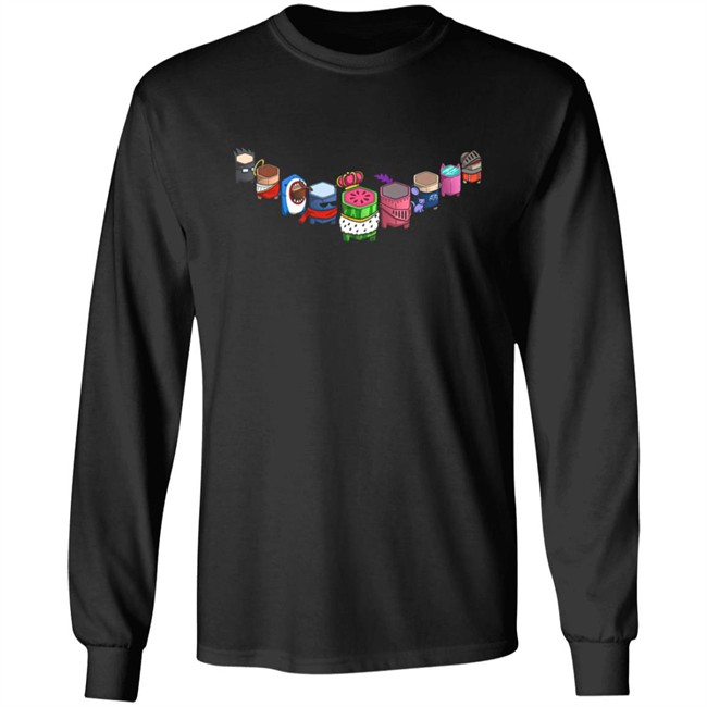 Mr. Fruit Merch Sus Lineup Shirt Black Mr. Fruit Merch Sus Lineup Shirt Black