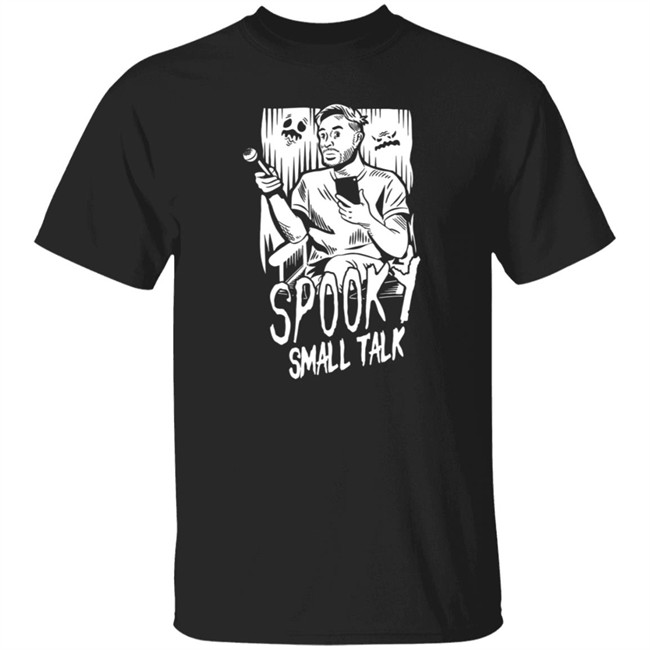 Gianthugs Merch Spooky Small Talk-The Host Glows In The Dark Shirt