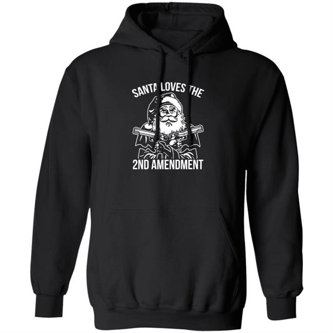 Donald Trump Jr Merch Santa Loves The 2nd Amendment Hoodie