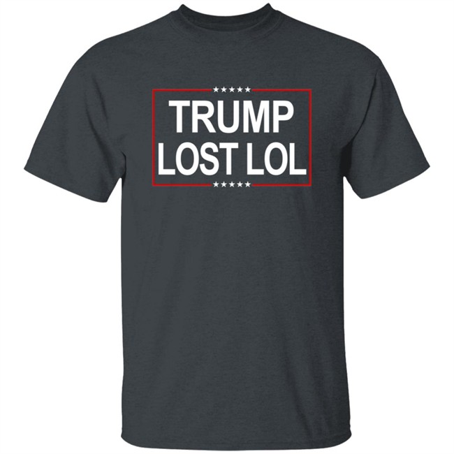Trump Lost Lol Flag Outdoor Indoor Double Stitched-Polyester With Brass Grommets T Shirt Trump Lost Lol Flag Outdoor Indoor Double Stitched-Polyester With Brass Grommets T Shirt