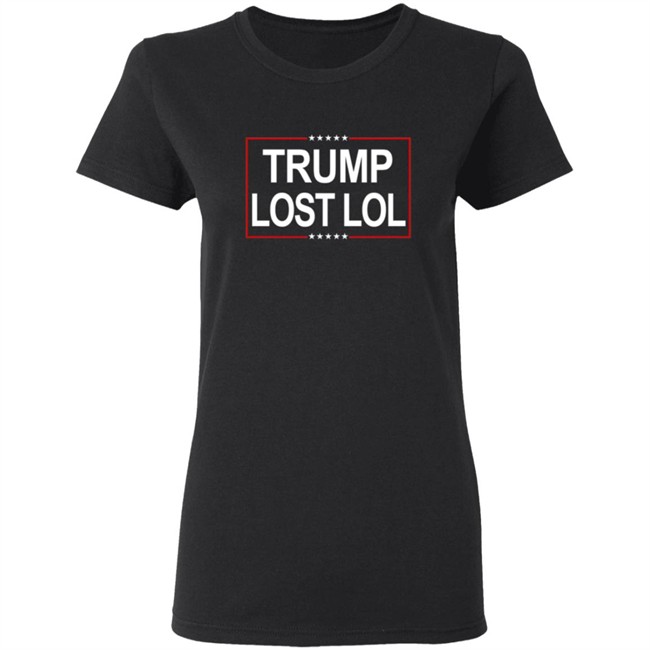 Trump Lost Lol Flag Outdoor Indoor Double Stitched-Polyester With Brass Grommets T Shirt Trump Lost Lol Flag Outdoor Indoor Double Stitched-Polyester With Brass Grommets T Shirt