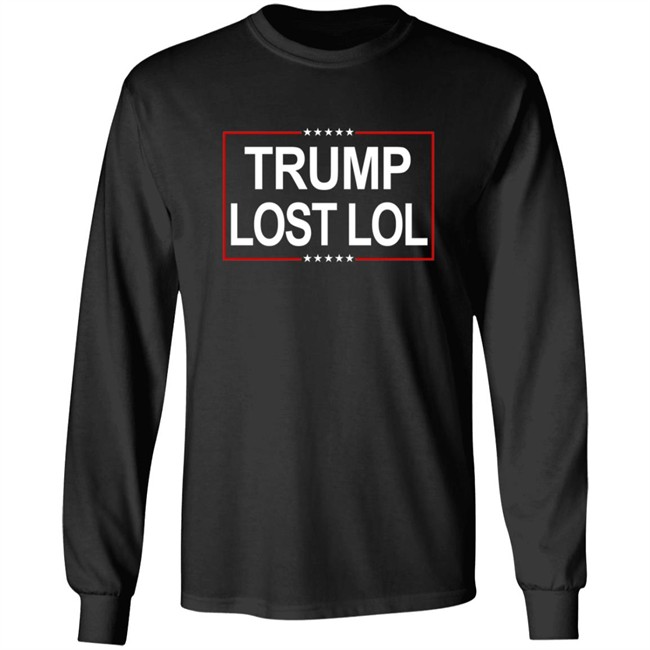 Trump Lost Lol Flag Outdoor Indoor Double Stitched-Polyester With Brass Grommets T Shirt Trump Lost Lol Flag Outdoor Indoor Double Stitched-Polyester With Brass Grommets T Shirt