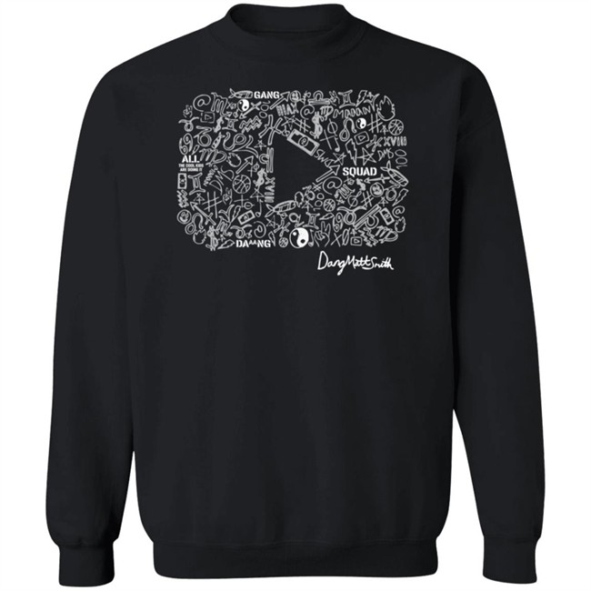 Dang Matt Smith Merch Kids Play Button Black Shirt Dang Matt Smith Merch Kids Play Button Black Shirt