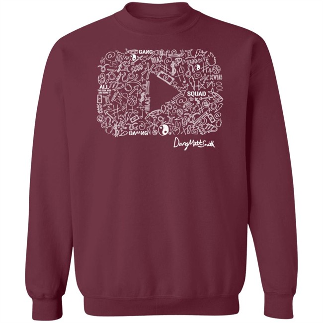Dang Matt Smith Merch Kids Play Button Black Shirt Dang Matt Smith Merch Kids Play Button Black Shirt