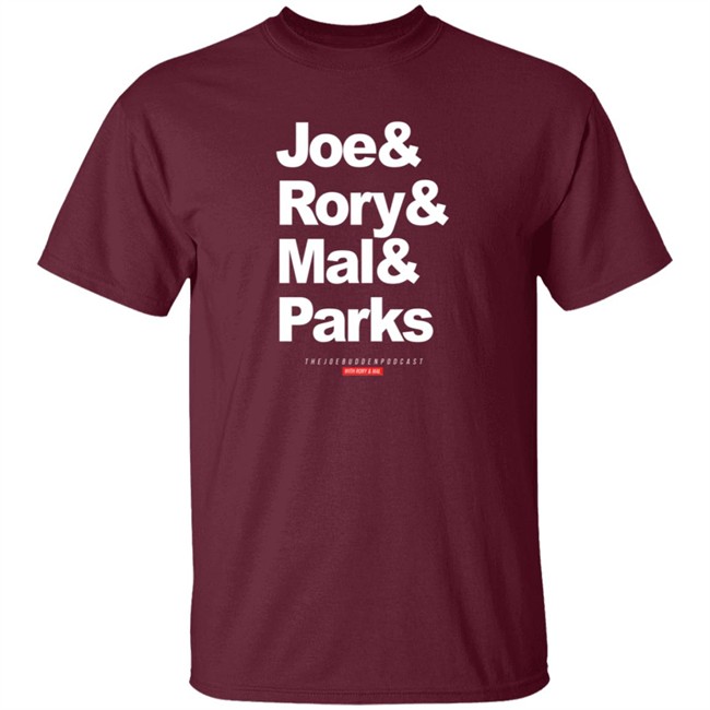 Joe Budden Podcast Merch Friend Of The Show Joe & Rory & Mal & Parks Tee Joe Budden Podcast Merch Friend Of The Show Joe & Rory & Mal & Parks Tee