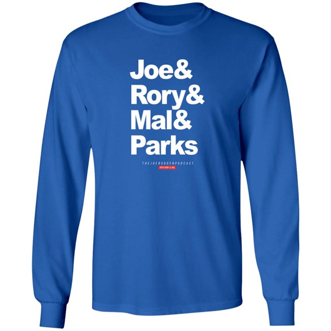 Joe Budden Podcast Merch Friend Of The Show Joe & Rory & Mal & Parks Tee Joe Budden Podcast Merch Friend Of The Show Joe & Rory & Mal & Parks Tee