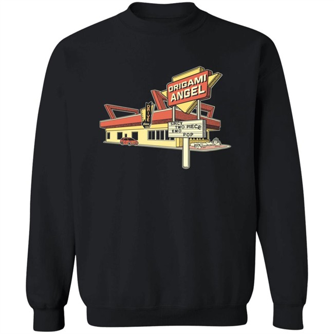 Origami Angel Merch Drive Thru Long Sleeve T Shirt Origami Angel Merch Drive Thru Long Sleeve T Shirt