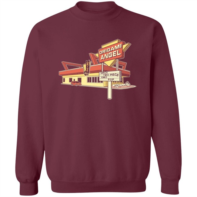 Origami Angel Merch Drive Thru Long Sleeve T Shirt Origami Angel Merch Drive Thru Long Sleeve T Shirt