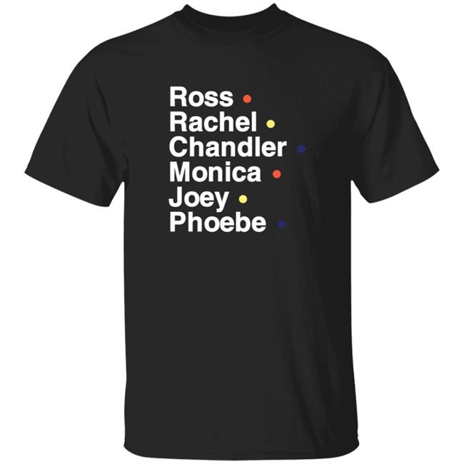 Br Football Ross Rachel Chandler Monica Joey Phoebe Shirt