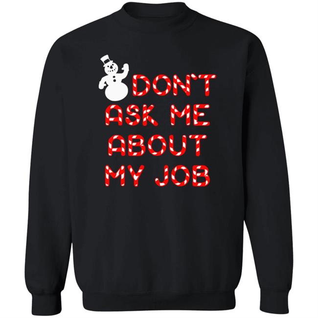 Buzzfeed Unsolved Merch Buzzfeed Ask Me About My Job Holiday Crewneck Sweatshirt