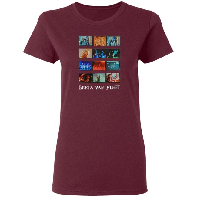Greta Van Fleet Merch Collage T Shirt Greta Van Fleet Merch Collage T Shirt