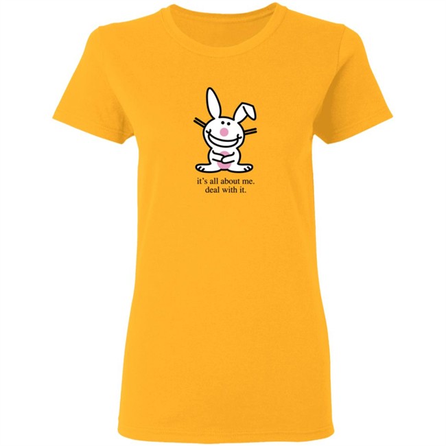 Happy Bunny Its All About Me Deal With It T Shirt Happy Bunny Its All About Me Deal With It T Shirt