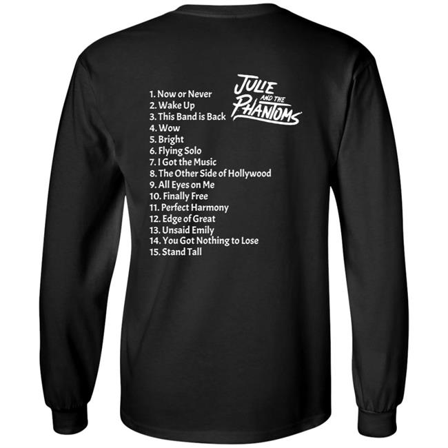 Bon Fire Merch Julie And The Phantoms Black Pullover Hoodie Bon Fire Merch Julie And The Phantoms Black Pullover Hoodie