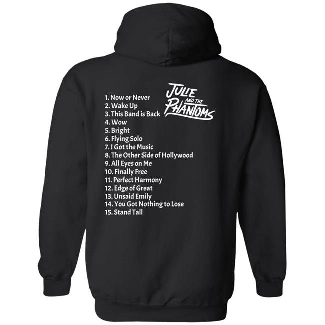 Bon Fire Merch Julie And The Phantoms Black Pullover Hoodie Bon Fire Merch Julie And The Phantoms Black Pullover Hoodie