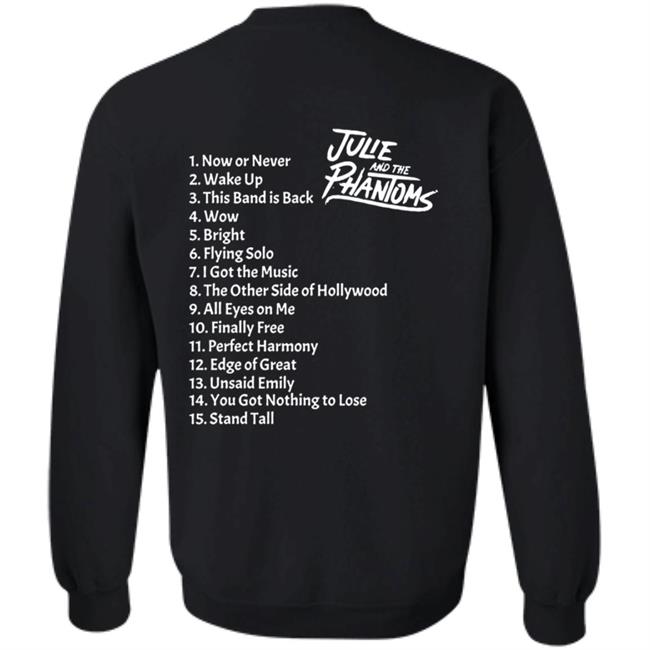 Bon Fire Merch Julie And The Phantoms Black Pullover Hoodie Bon Fire Merch Julie And The Phantoms Black Pullover Hoodie