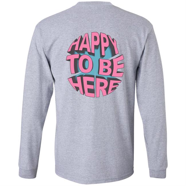 Space Zebra Merch Happy To Be Here Ice Blue Hoodie Space Zebra Merch Happy To Be Here Ice Blue Hoodie