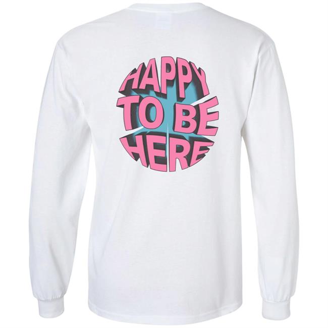Space Zebra Merch Happy To Be Here Ice Blue Hoodie Space Zebra Merch Happy To Be Here Ice Blue Hoodie