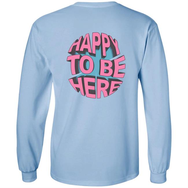 Space Zebra Merch Happy To Be Here Ice Blue Hoodie Space Zebra Merch Happy To Be Here Ice Blue Hoodie
