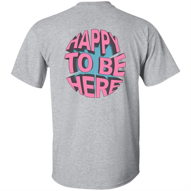 Space Zebra Merch Happy To Be Here Ice Blue Hoodie Space Zebra Merch Happy To Be Here Ice Blue Hoodie