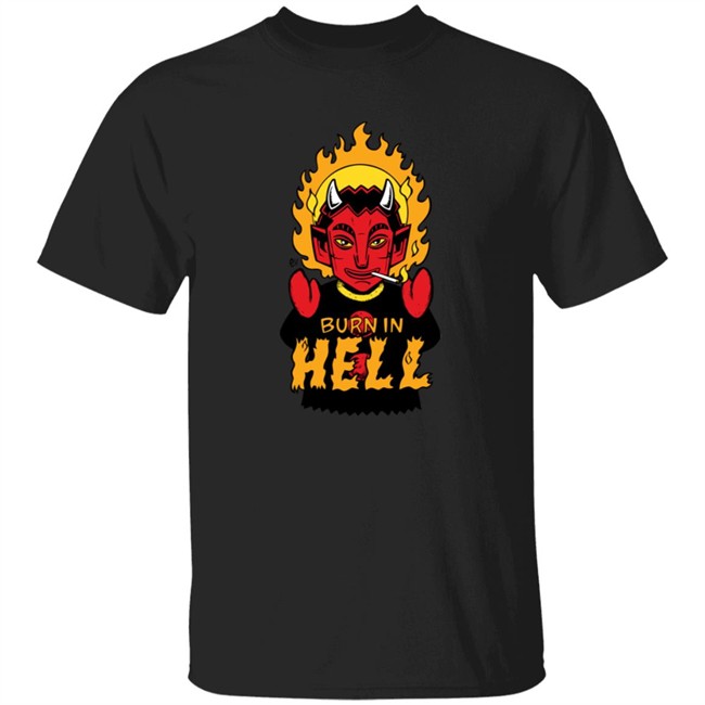 Devil Puppet Burn in Hell T Shirt