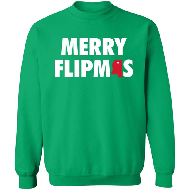 Mississippiswag Shop Merry Flipmas T Shirt Long Sleeve T Shirt Mississippiswag Shop Merry Flipmas T Shirt Long Sleeve T Shirt